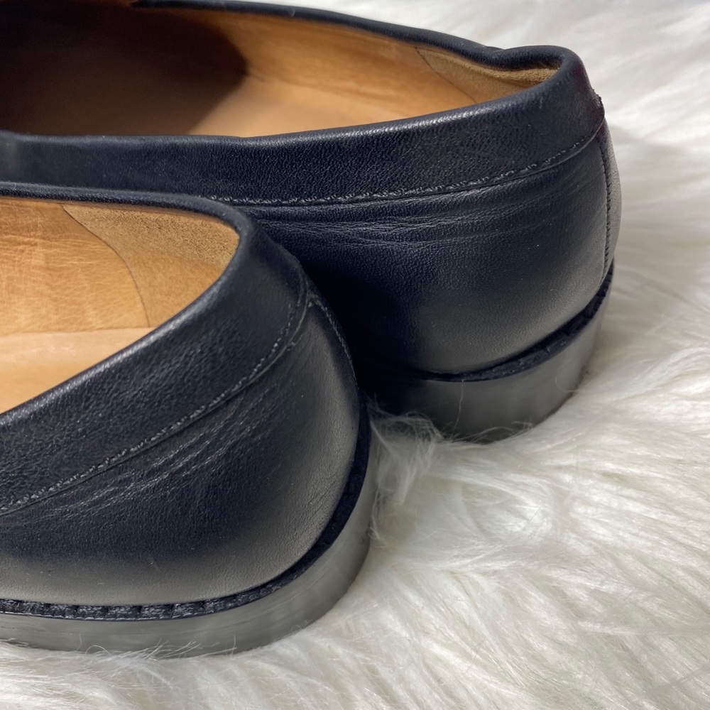 Madewell Black Leather Penny Loafers with Black Sole - Picture 6 of 8